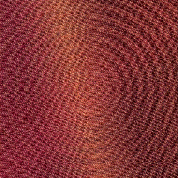 Round Patterned Red Rug, pat1593org