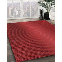 Patterned Red Rug, pat1593rd