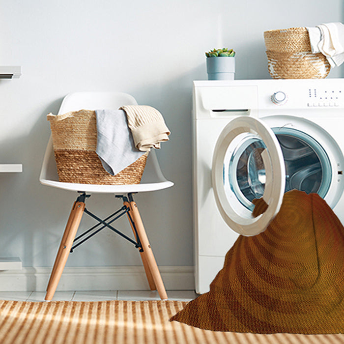 Machine Washable Transitional Mahogany Brown Rug in a Washing Machine, wshpat1593yw