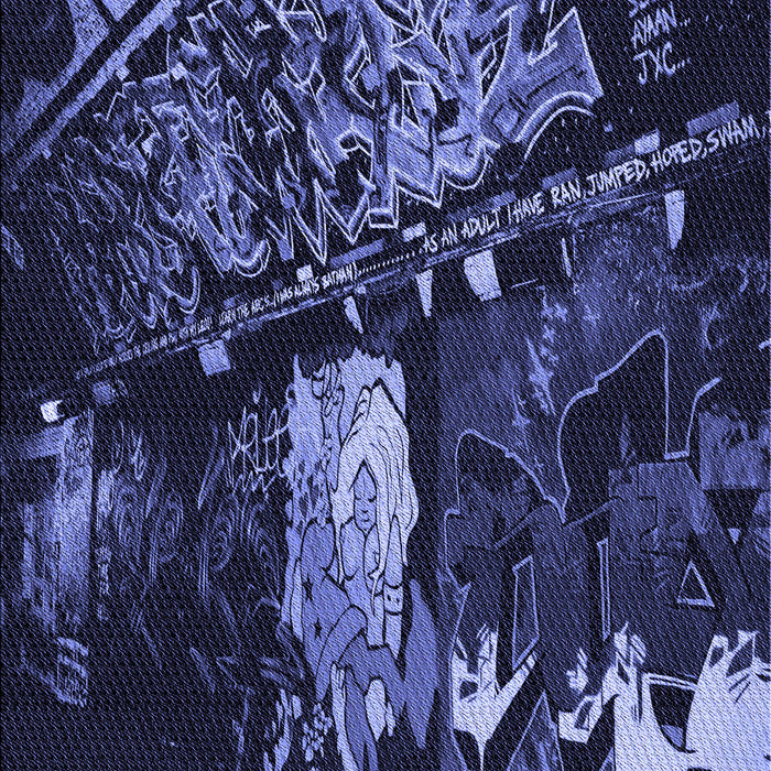 Patterned Night Blue Rug, pat1595blu