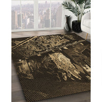 Patterned Brown Rug, pat1595brn