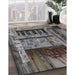 Machine Washable Transitional Dark Gray Rug in a Family Room, wshpat1596