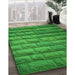 Machine Washable Transitional Green Rug in a Family Room, wshpat1597grn