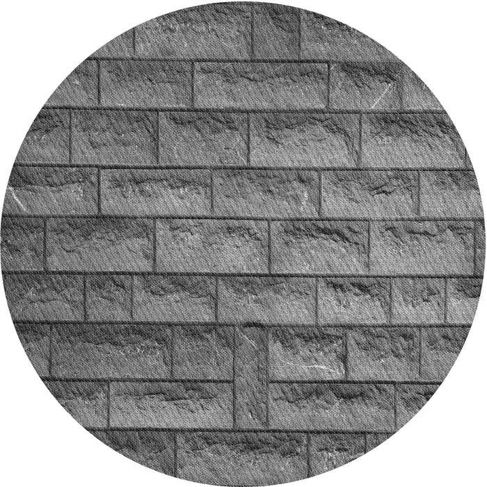 Square Patterned Gray Rug, pat1597gry