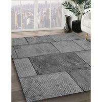 Patterned Carbon Gray Rug, pat1598gry