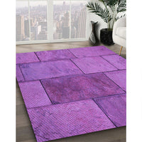 Patterned Purple Rug, pat1598pur