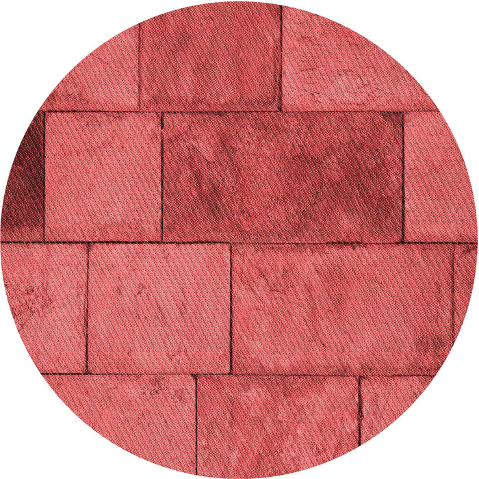 Square Patterned Red Rug, pat1598rd