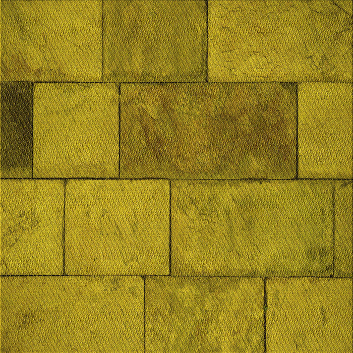 Round Patterned Yellow Rug, pat1598yw