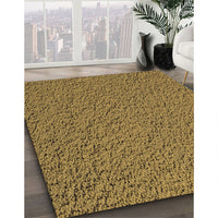 Patterned Dark Bronze Brown Rug, pat1599brn