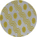 Sideview of Patterned Brown Novelty Rug, pat159