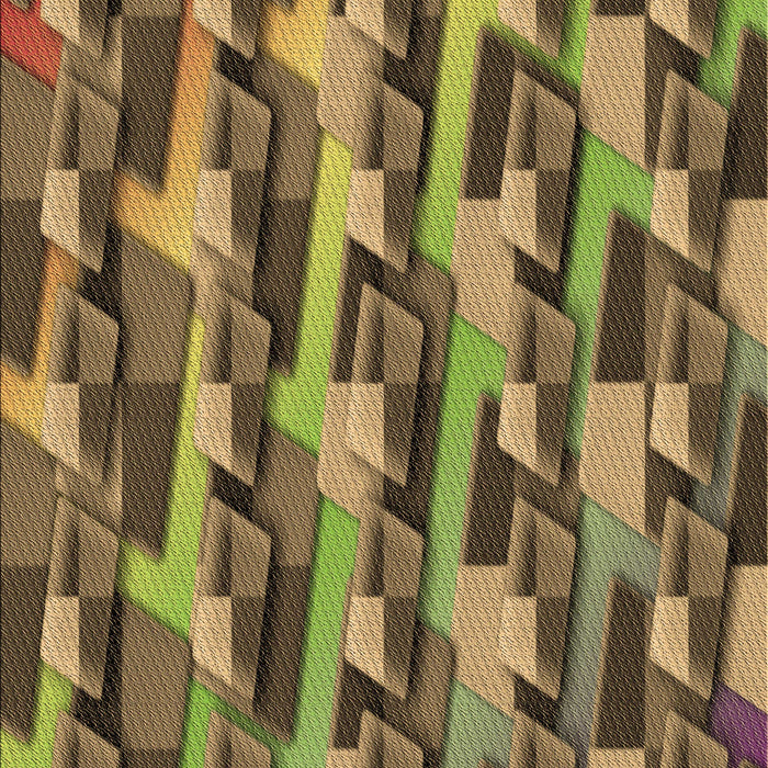 Patterned Brown Rug, pat16brn