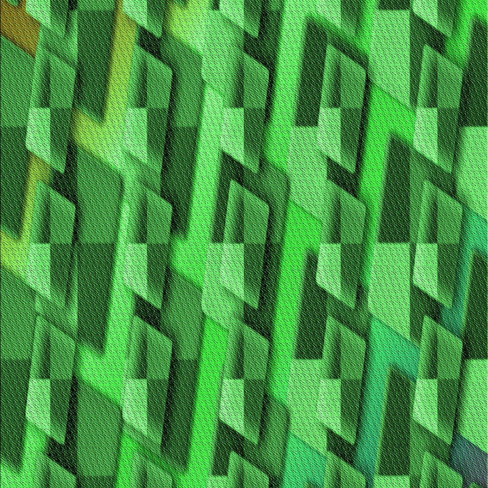 Patterned Green Rug, pat16grn