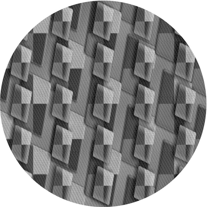 Square Machine Washable Transitional Gunmetal Gray Rug in a Living Room, wshpat16gry