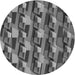 Square Patterned Gunmetal Gray Rug, pat16gry