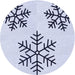 Square Patterned Lavender Blue Rug, pat160blu