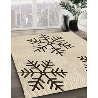 Patterned Moccasin Beige Rug, pat160brn