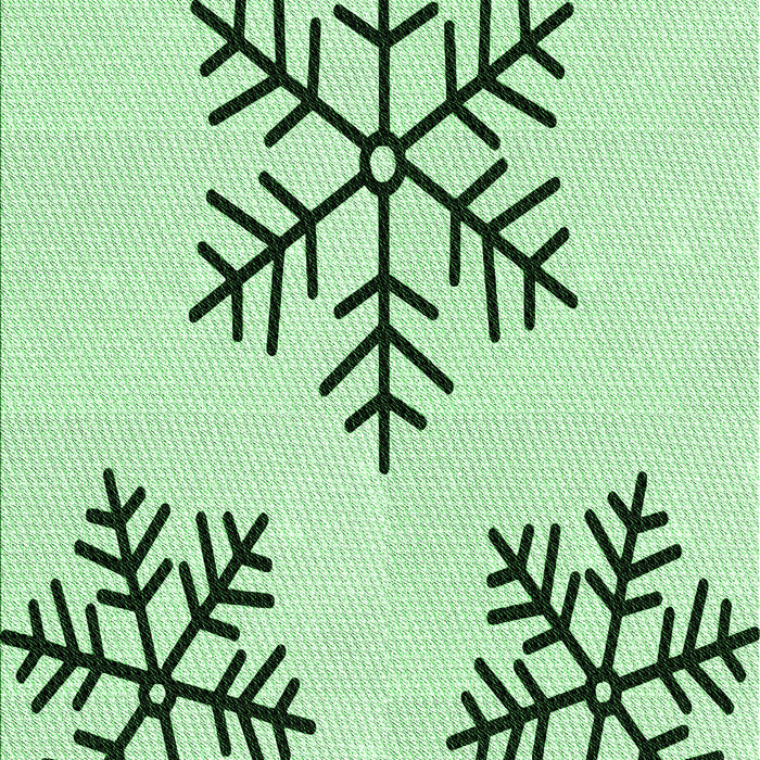 Machine Washable Transitional Mint Green Rug, wshpat160grn