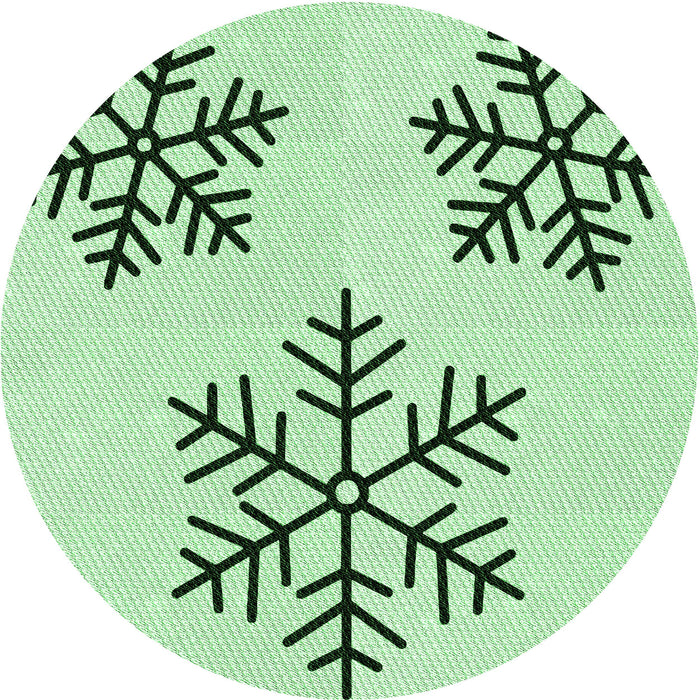 Square Patterned Mint Green Rug, pat160grn
