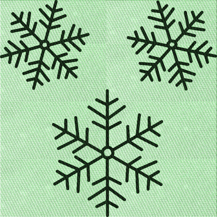 Round Patterned Mint Green Rug, pat160grn