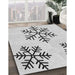 Patterned Gray Rug in Family Room, pat160gry