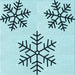 Round Patterned Seafoam Green Rug, pat160lblu