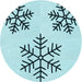 Square Patterned Seafoam Green Rug, pat160lblu