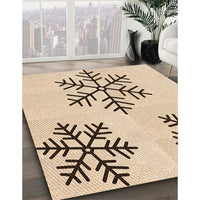 Patterned Copper Brown Rug, pat160org