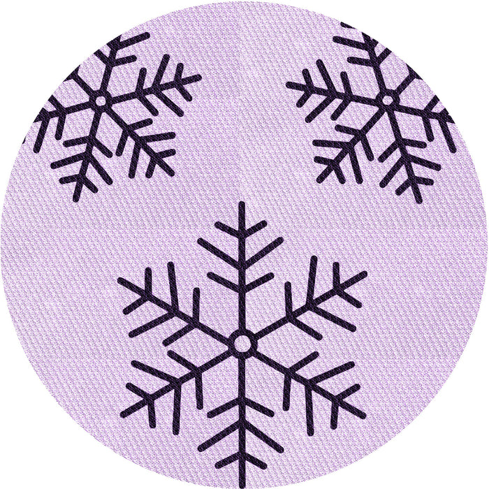 Square Machine Washable Transitional Lilac Purple Rug in a Living Room, wshpat160pur