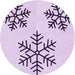 Square Patterned Lilac Purple Rug, pat160pur