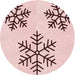 Square Patterned Pink Rug, pat160rd