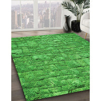 Patterned Green Rug, pat1600grn