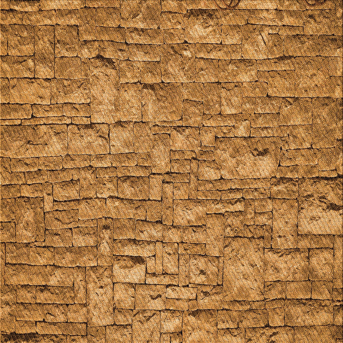 Round Patterned Mahogany Brown Rug, pat1600org