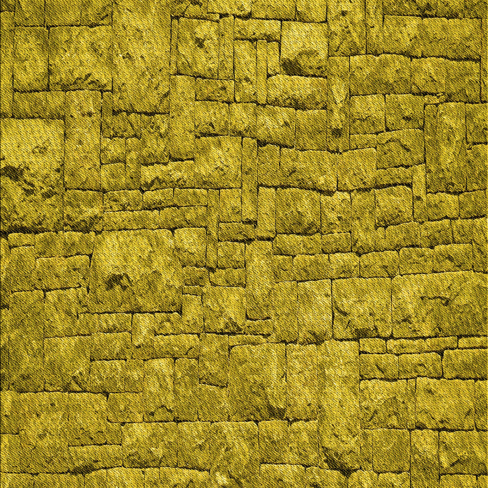 Patterned Dark Yellow Green Rug, pat1600yw