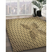 Patterned Red Brown Rug, pat1601brn