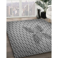 Patterned Cloud Gray Rug, pat1601gry