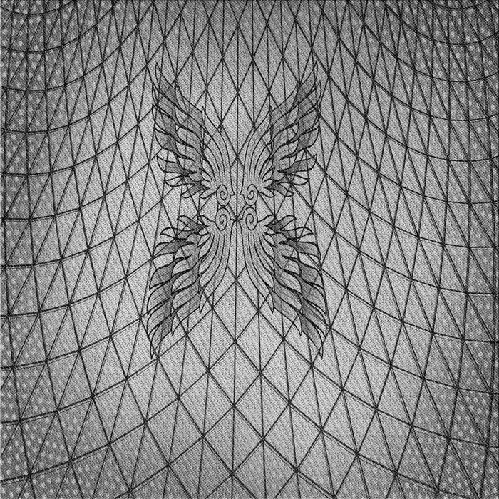 Round Patterned Cloud Gray Rug, pat1601gry