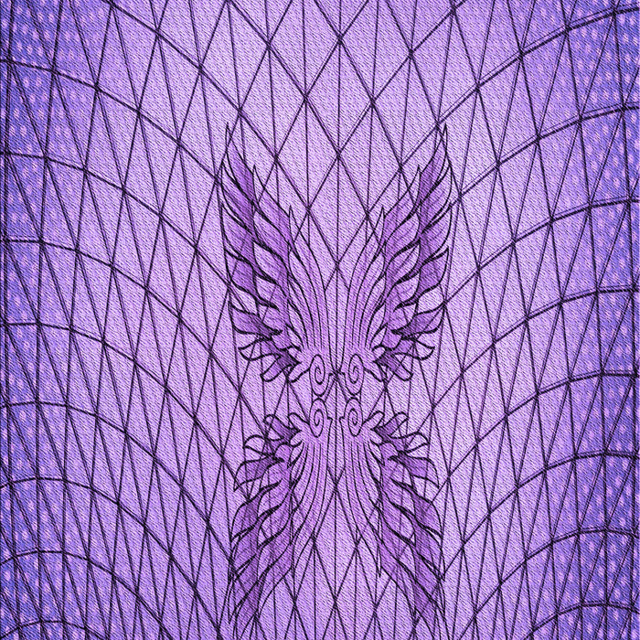 Patterned Bright Lilac Purple Rug, pat1601pur