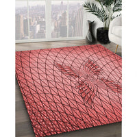 Patterned Red Rug, pat1601rd