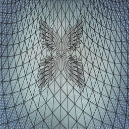 Sideview of Machine Washable Transitional Light Steel Blue Rug, wshpat1601