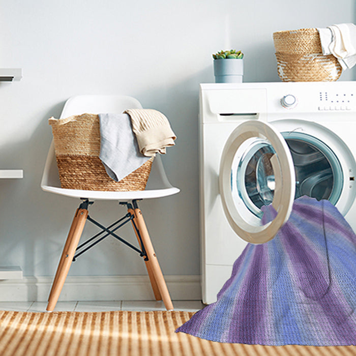 Machine Washable Transitional Jeans Blue Rug in a Washing Machine, wshpat1602blu