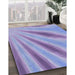 Machine Washable Transitional Jeans Blue Rug in a Family Room, wshpat1602blu