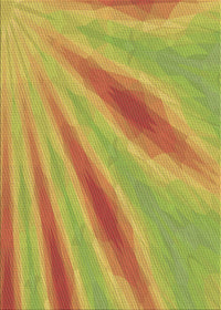Machine Washable Transitional Green Rug, wshpat1602brn
