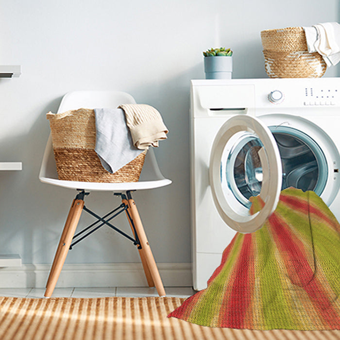 Machine Washable Transitional Orange Red Orange Rug in a Washing Machine, wshpat1602org