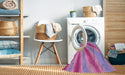 Machine Washable Transitional Violet Purple Rug in a Washing Machine, wshpat1602pur