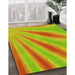 Machine Washable Transitional Green Rug in a Family Room, wshpat1602yw