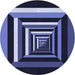 Square Machine Washable Transitional Night Blue Rug in a Living Room, wshpat1604blu