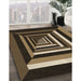 Machine Washable Transitional Midnight Gray Rug in a Family Room, wshpat1604brn