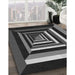 Machine Washable Transitional Midnight Gray Rug in a Family Room, wshpat1604gry