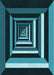 Machine Washable Transitional Deep Teal Green Rug, wshpat1604lblu