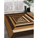 Machine Washable Transitional Black Brown Rug in a Family Room, wshpat1604org